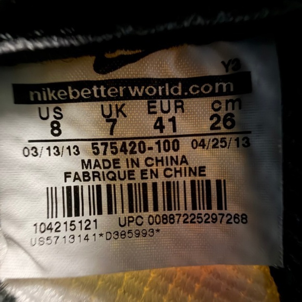 Nike Air Foamposite One Weatherman White Blue Multi 575420-100 Mens Size 8 - Picture 6 of 12